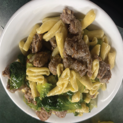 Cavatelli with Sausage  & Escarole