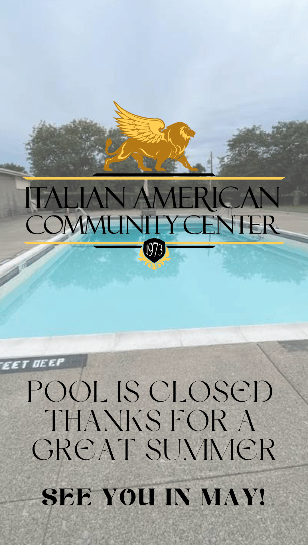 The Pool is Closed for the Season The Pool is Closed for the Season
