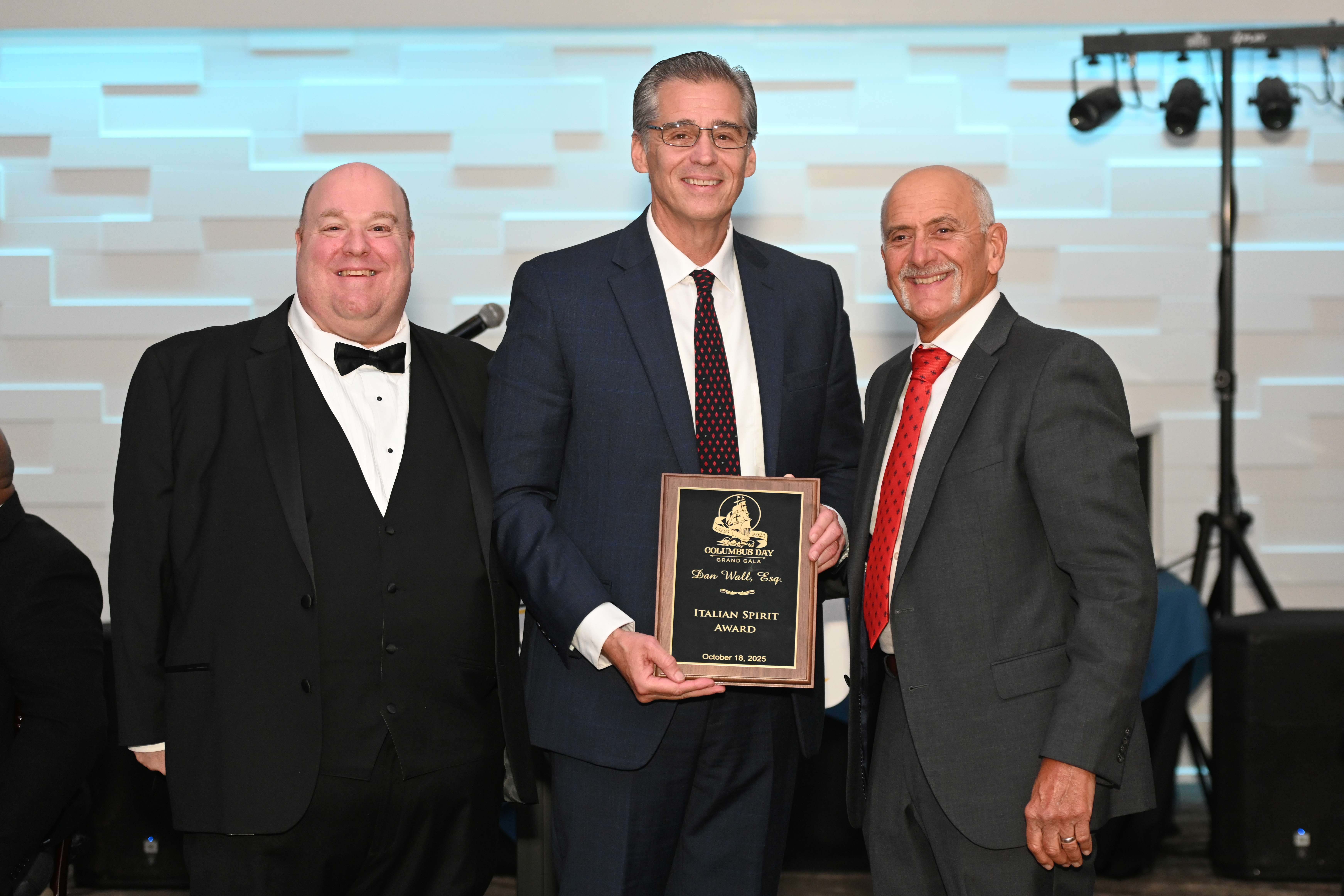 Jim Sano, Frank Zeoli and Dan Wall, Italian Spirit Winner