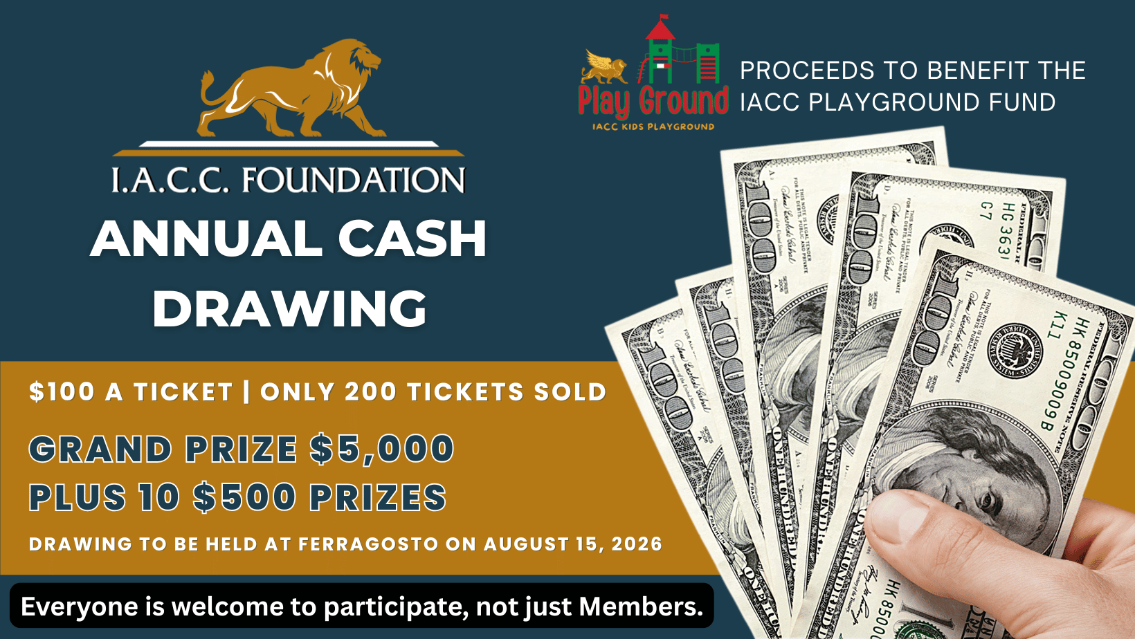 IACC FOUNDATION ANNUAL RAFFLE-GET YOUR TICKET!