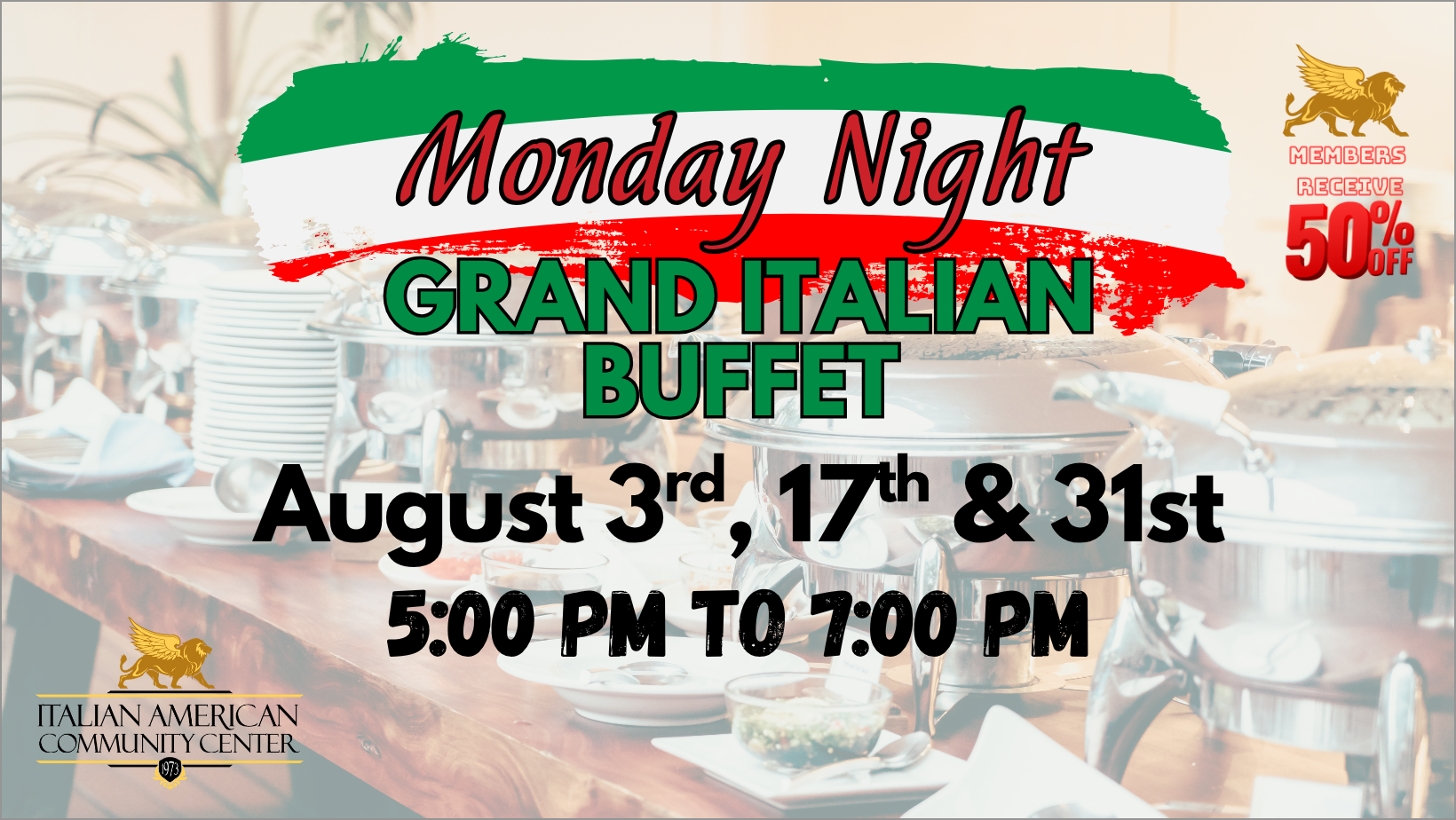 August 2026 Buffet Dates 