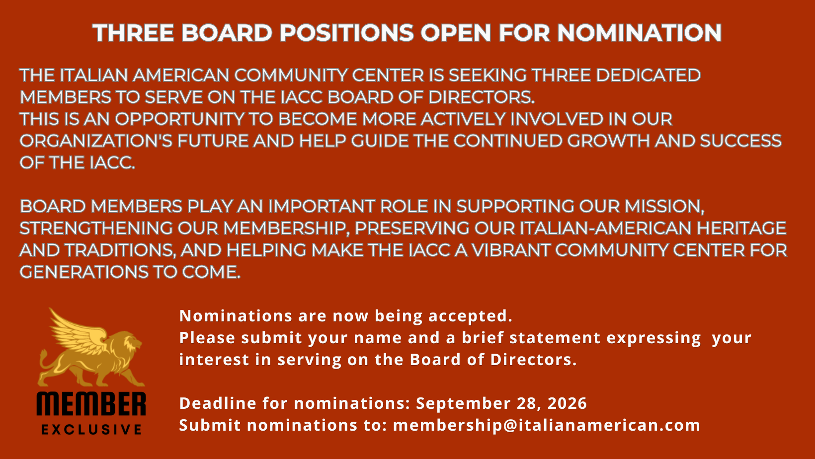 General Membership- Elections
