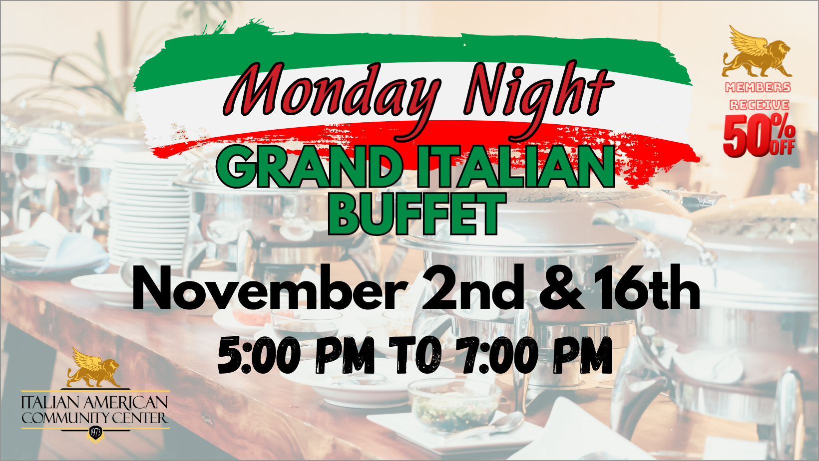 November 2026 Buffets